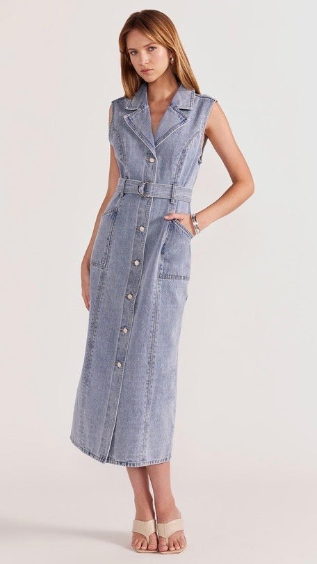 Calla Denim Midi Dress