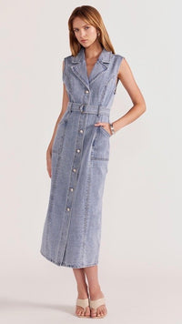 Calla Denim Midi Dress