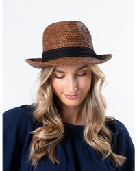 Fedora Hat With Black Ribbon