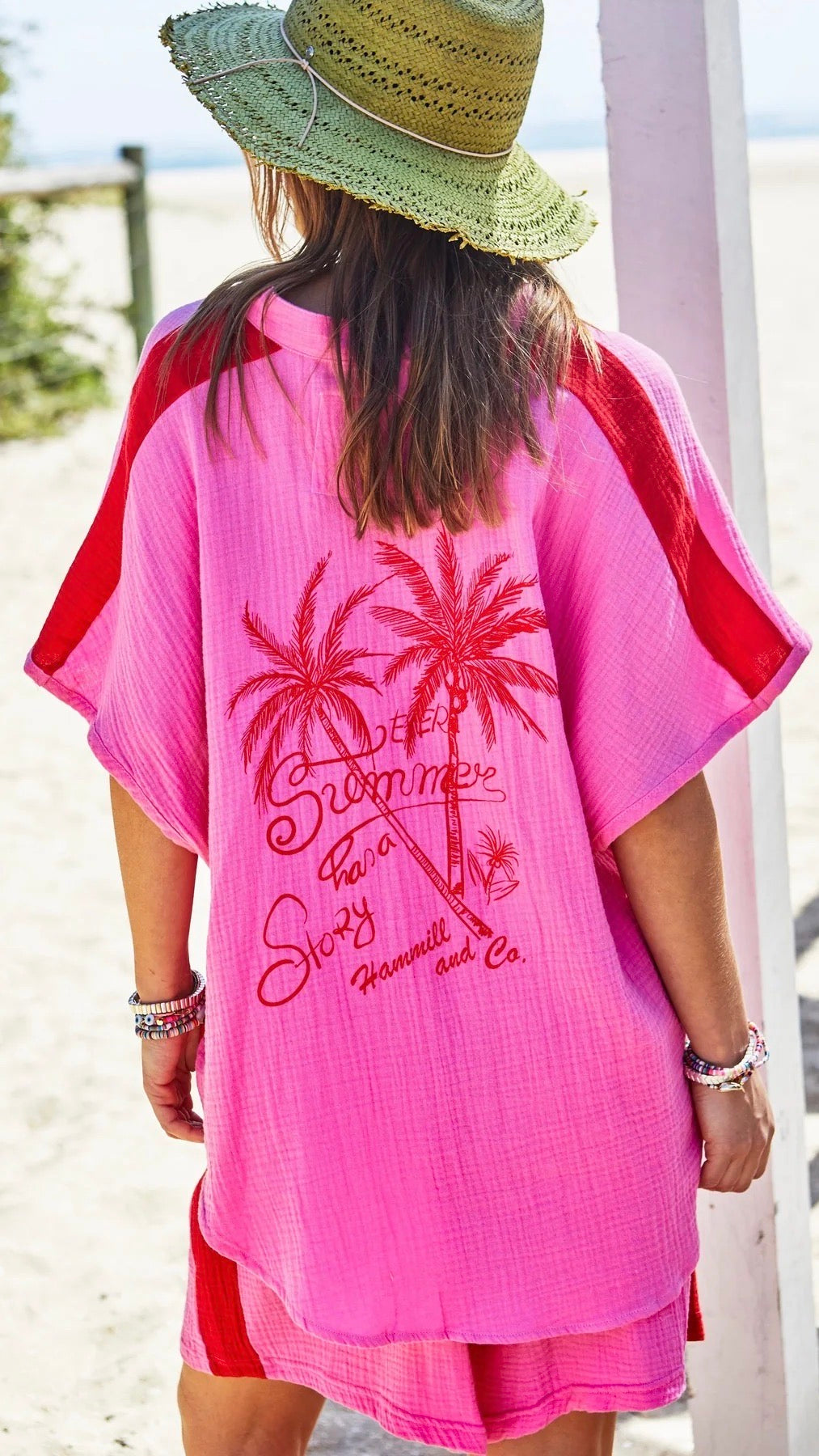 Resort Beach Shirt Pink