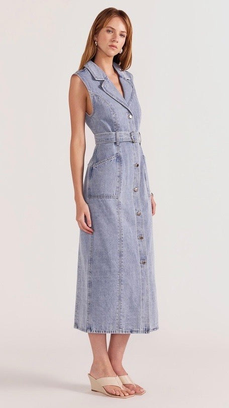 Calla Denim Midi Dress