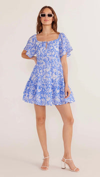 Waverly Flutter Sleeve Mini Dress