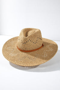 UBH051 Woven Panama Hat Tan