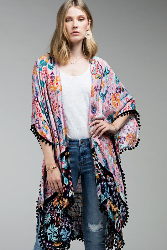 Blush clearance kimono cardigan