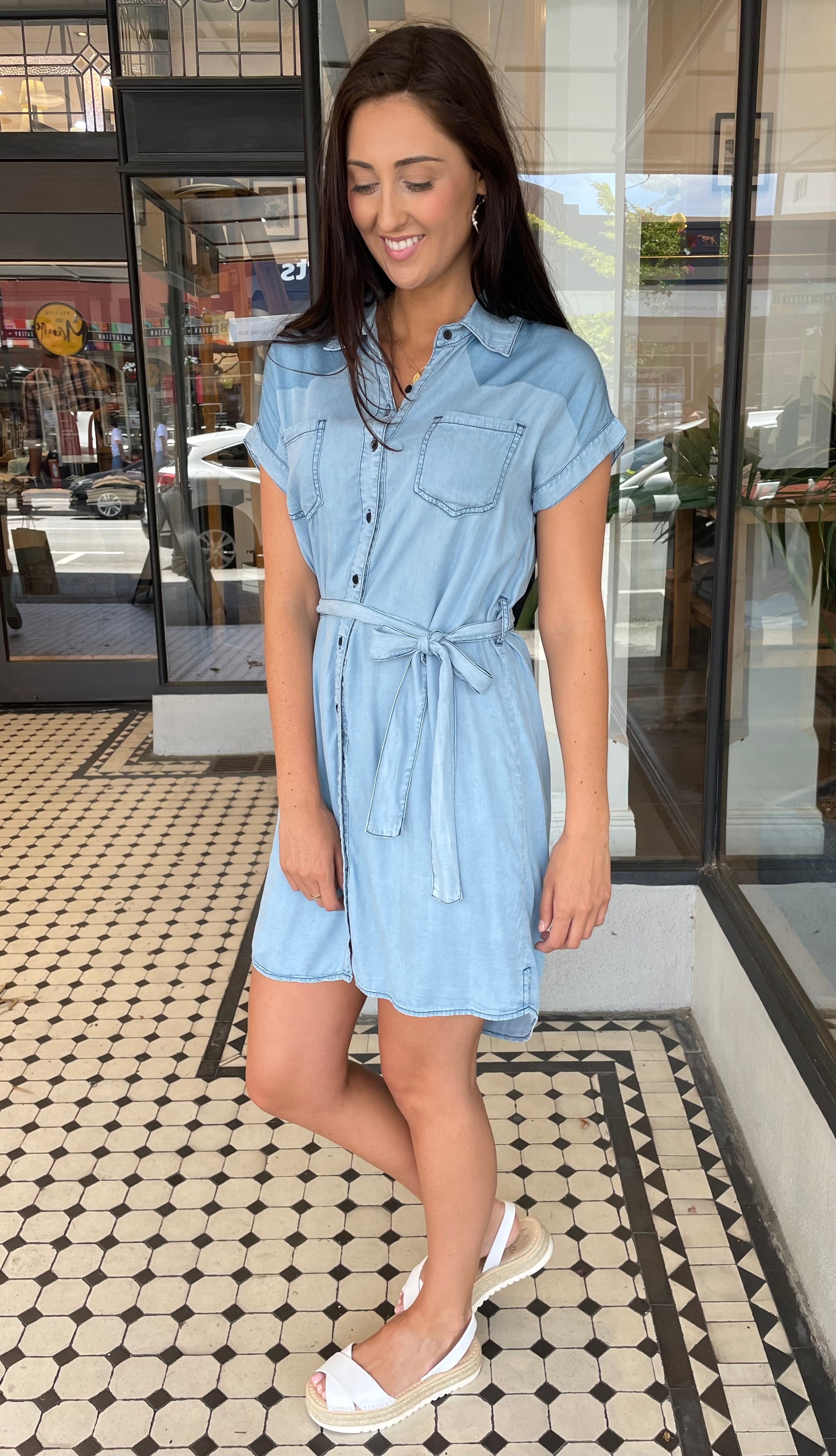 Bb dakota cheap chambray dress