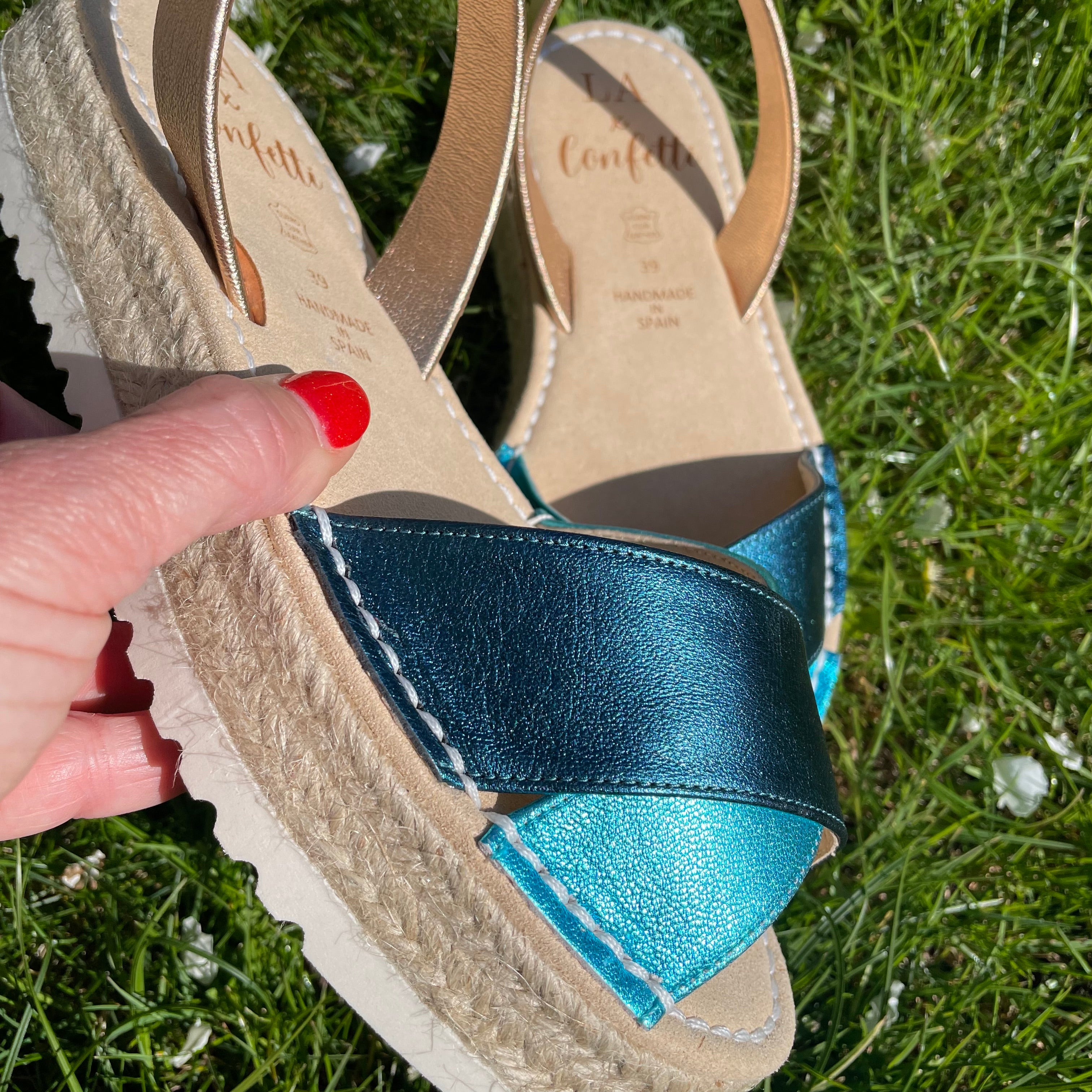 Espadrille sandals in on sale store