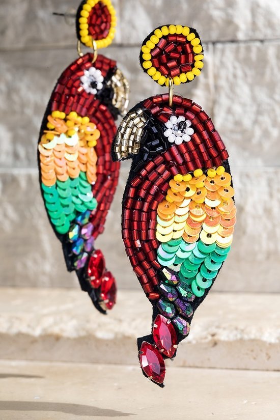 FME215 Beaded Parrot